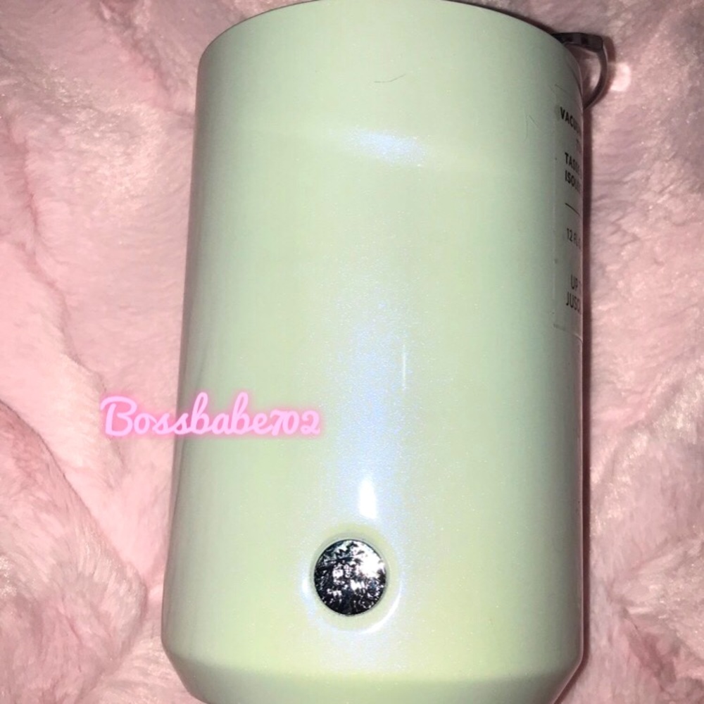 Pearl white Starbucks cup